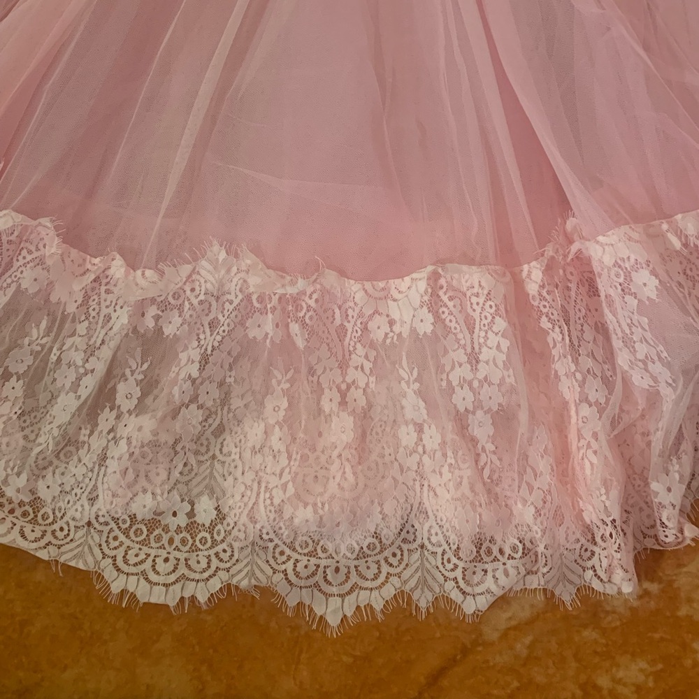 NWT Widow Death Becomes Her Goth Gown in Pink Lace Sz M - Picture 9 of 16